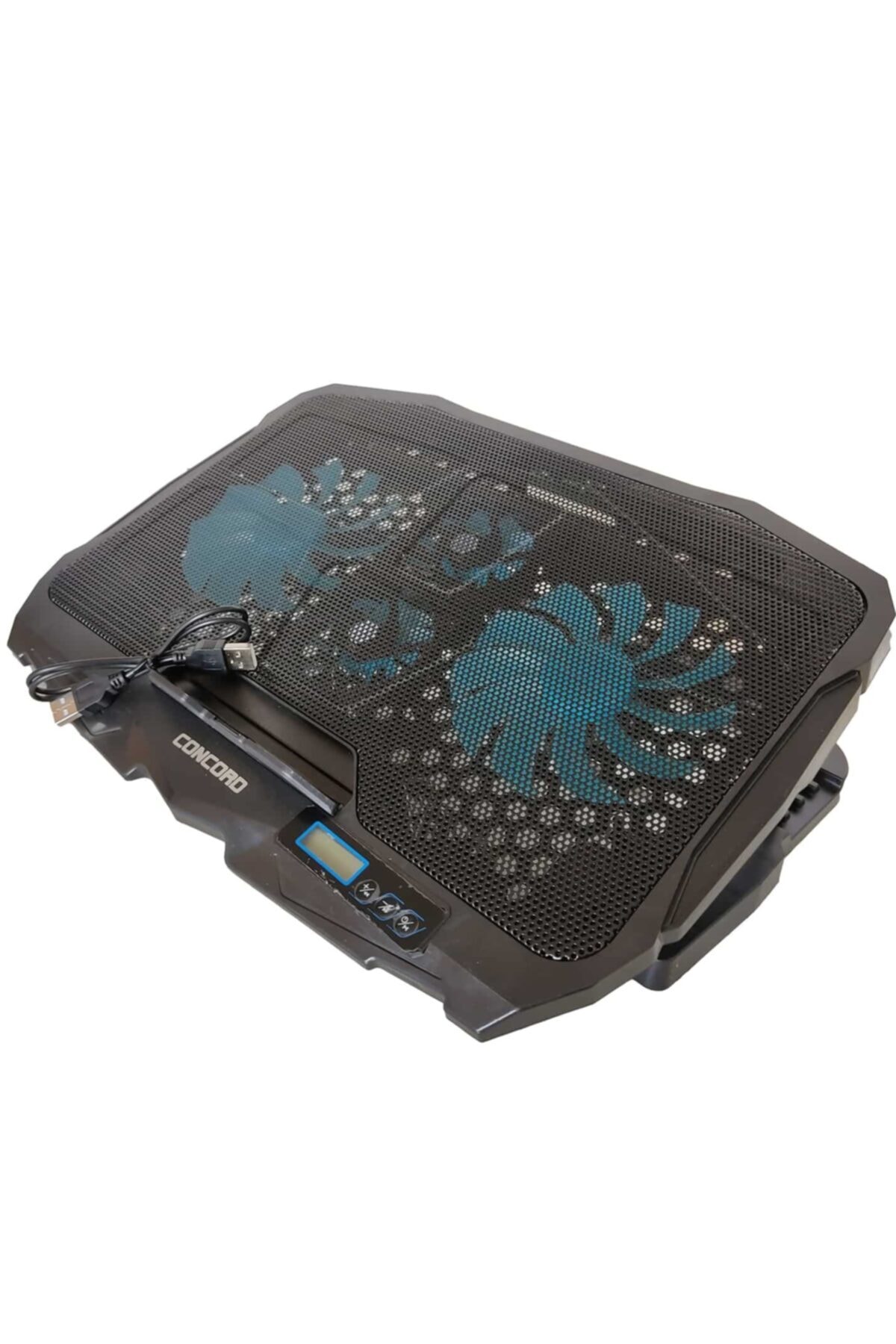 Işıklı Ledli Standlı 2 Fanlı Laptop Soğutucu Concord C-884
